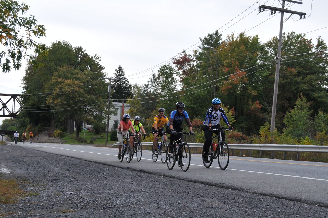 Cycling with group in Albany